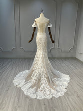Ostty Strapless Lace Mermaid Bridal Gown with Off-Shoulder Sleeves OST-ME025-25 (Wholesale)